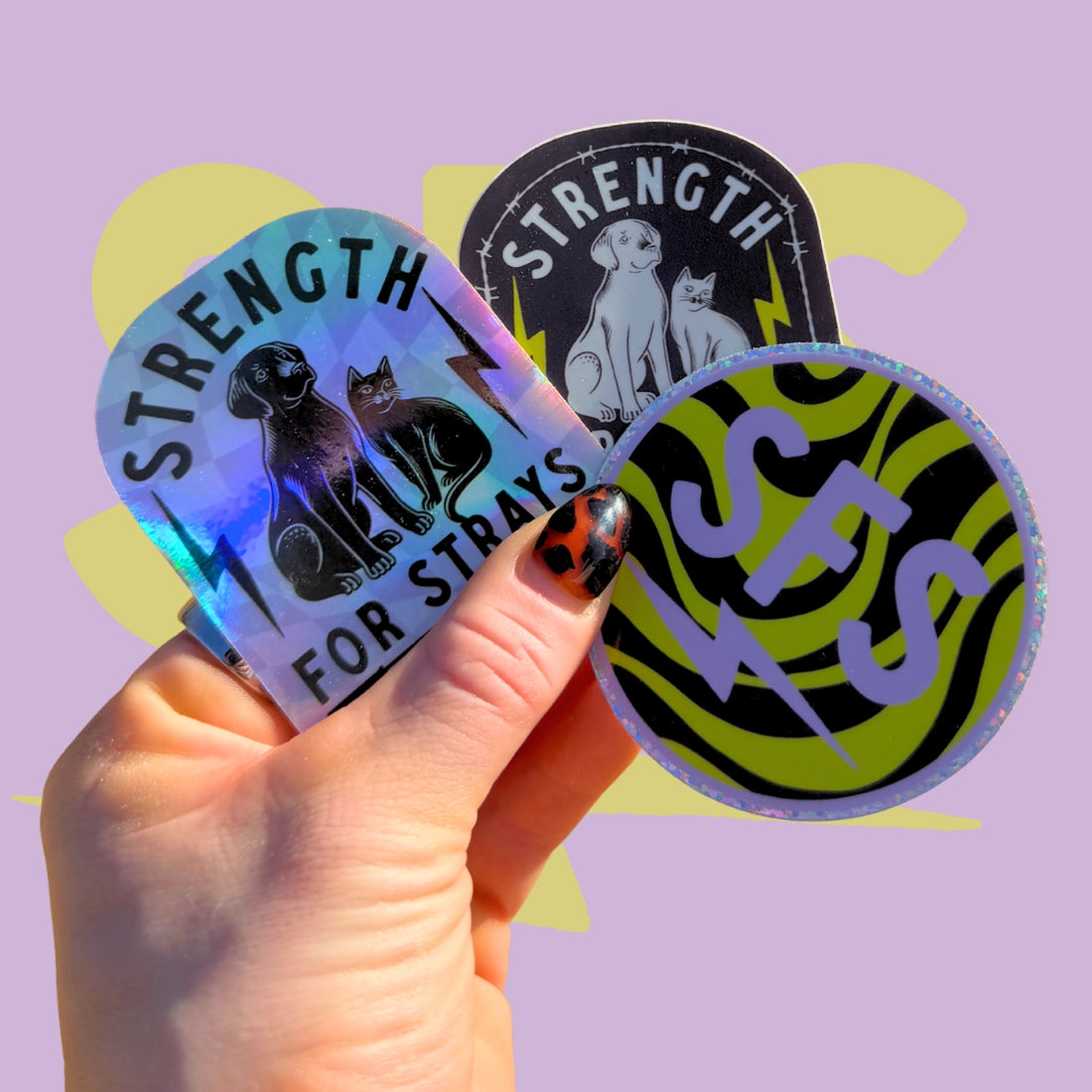 SFS Stickers – Strength For Strays